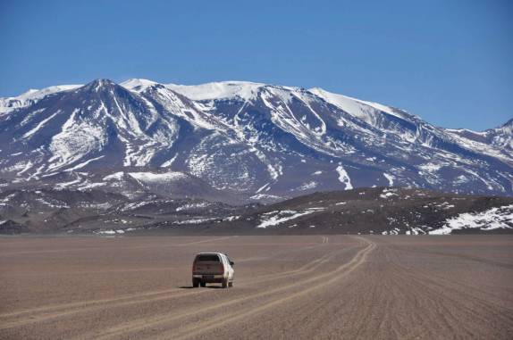 Fiona a caminho do Salar de Uyuni, na Bolívia